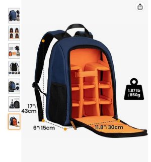 TARION Kamerarucksack Spiegelreflex Fotorucksack Wasserdicht Leicht und Kompakt Klein DSLR Ruc...jpg