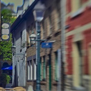 an einem Samstag in der Früh in Aachen