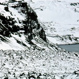 schnee auf der askja