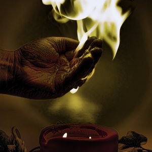 diesmal mit Feuer am üben