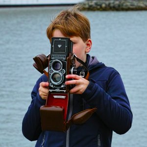 Rolleiflex 2,8 F in Longyearbyen, Spitzbergen