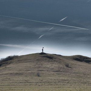 Chemical trail crossing .... :-)