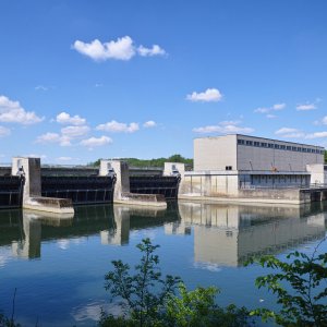 Donau Staustufe Ingolstadt