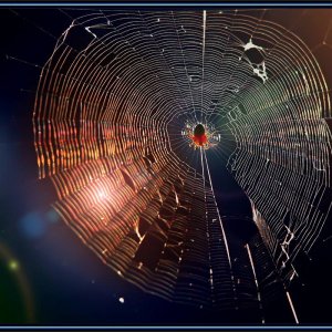 Spider in the Dawn ....