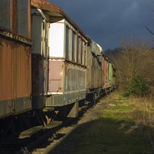 Abstellgleis im Winterlicht 2