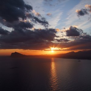 Sonnenuntergang über Benidorm