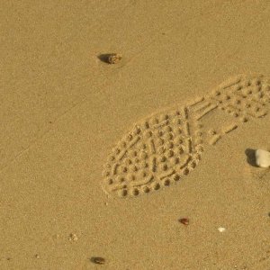 Meine Spuren im Sand