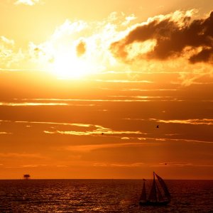 Sonnenuntergang an der Nordsee