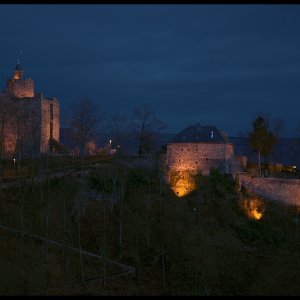 Saarburg bei Nacht
