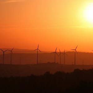Sonnenuntergang im Weserbergland