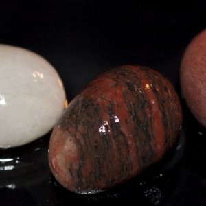 Bunte Steine ganz nah