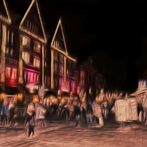 City am Tag und Nacht